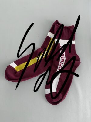 Wine with line socks [Now in Stock]