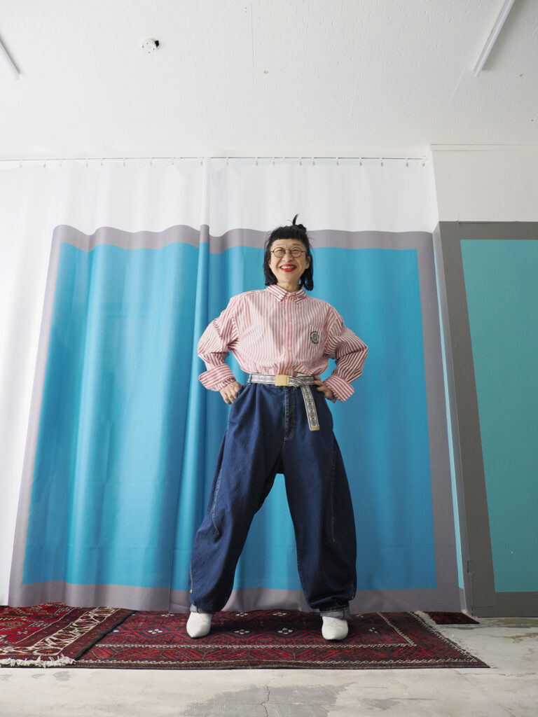 Colorblock Striped Shirt Red[Now in Stock] | eriutsugi｜つくる 伝える 楽しむ