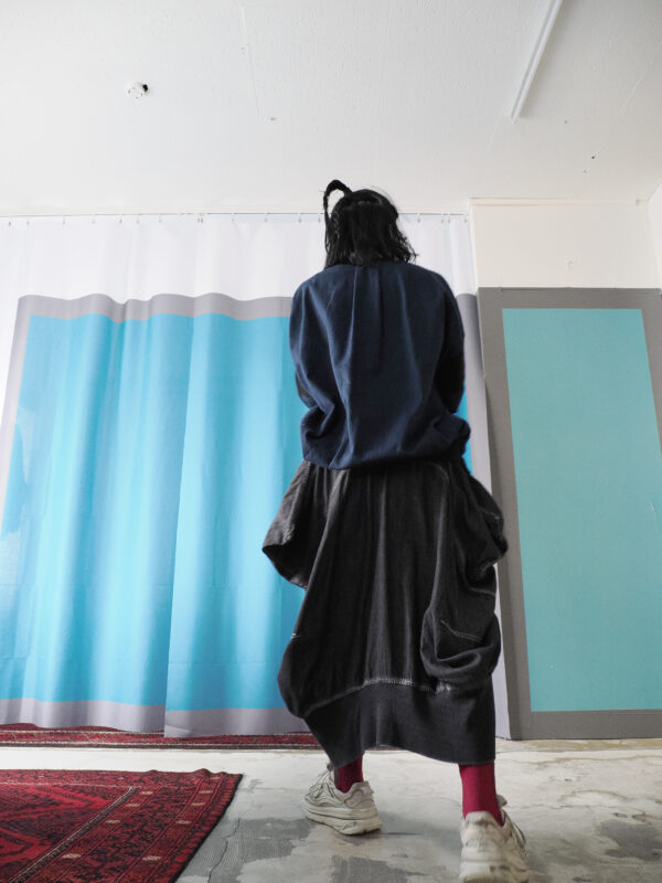 HONEYCOMB SHAPES SKIRT Black  [Limited Quantity Reservation item] - 画像 (11)