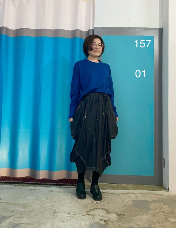 Motteke Droboo!Long Sleeve T-shirt Straight Blue  [Now in Stock!] - 画像 (17)