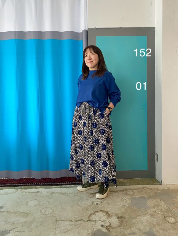 Motteke Droboo!Long Sleeve T-shirt Straight Blue  [Now in Stock!] - 画像 (31)