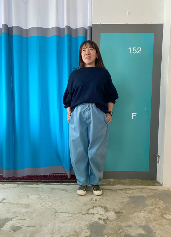 new Round Shape Denim Pants / elegant Pale blue  [Now in Stock!] - 画像 (73)