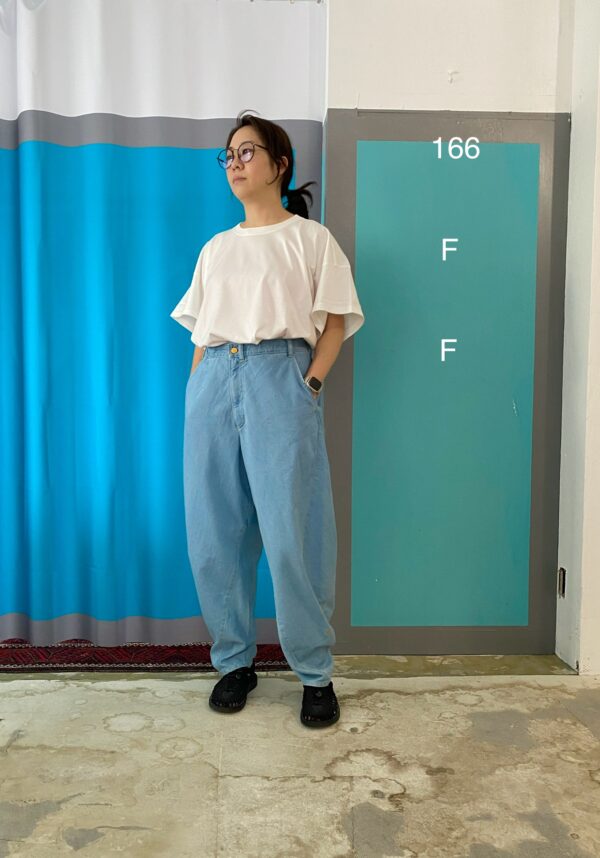 new Round Shape Denim Pants / elegant Pale blue  [Now in Stock!] - 画像 (77)