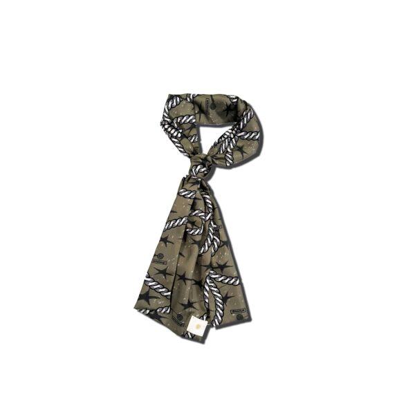 Silk Twisted Rope scarf Khaki [Now in Stock!] - 画像 (3)