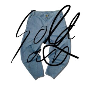 new Round Shape Denim Pants / elegant Pale blue  [Now in Stock!]