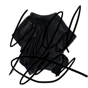 HONEYCOMB SHAPES SKIRT Black  [Now in stock! ]