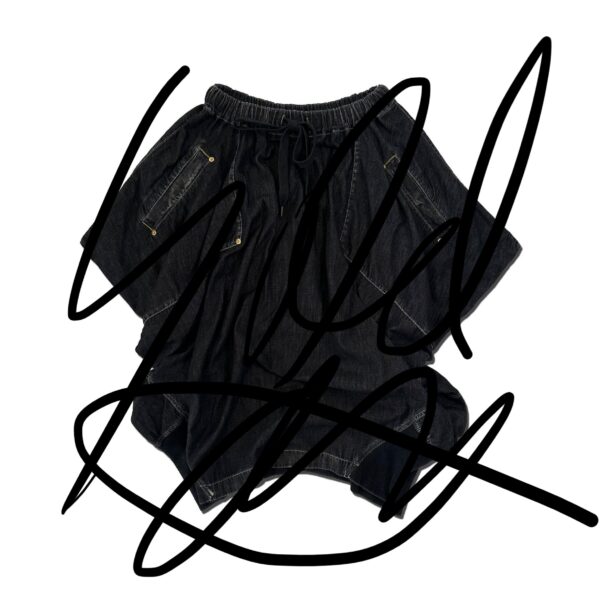 HONEYCOMB SHAPES SKIRT Black  [Now in stock! ]