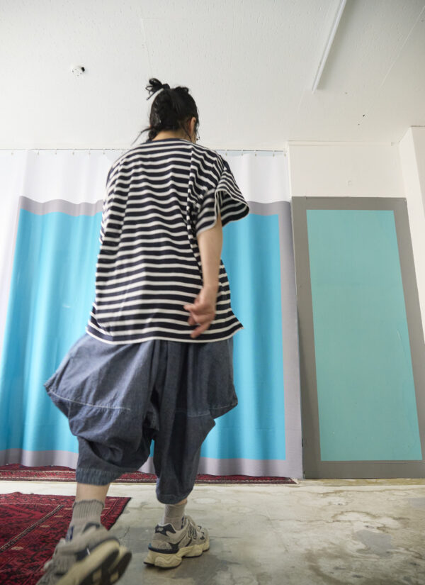 Honeycomb Dungaree Cropped Pants  [Limited Quantity Riservation Item] - 画像 (10)