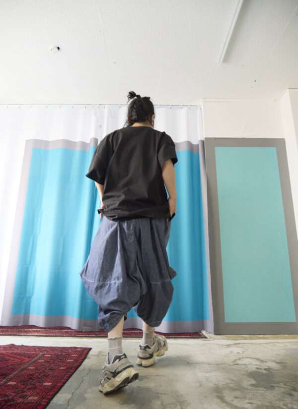 Honeycomb Dungaree Cropped Pants  [Limited Quantity Riservation Item] - 画像 (12)