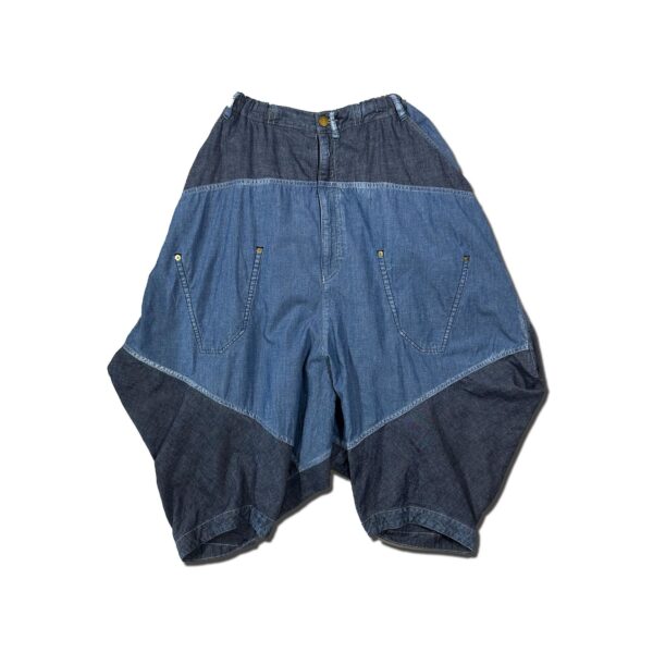 Honeycomb Dungaree Cropped Pants  [Limited Quantity Riservation Item]