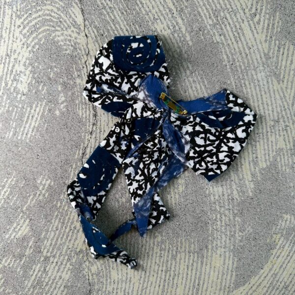 Handmade Ribbon Pin black [limited edition of 1 pieces Now in stock!] - 画像 (3)