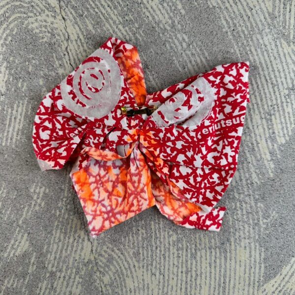 Handmade Ribbon Pin red [limited edition of 1 pieces Now in stock!] - 画像 (3)