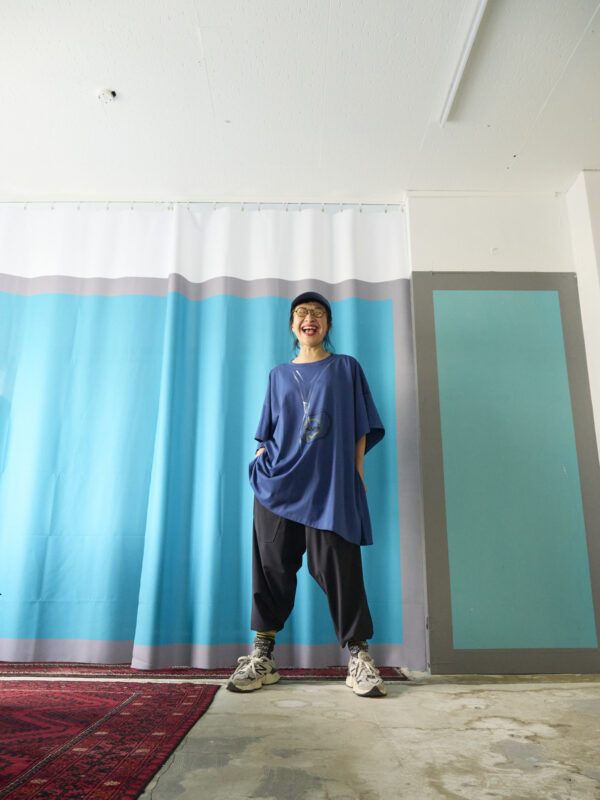 Handpainted Tee sizeSB strait blue [limited edition of 1 pieces Now in stock!] - 画像 (8)