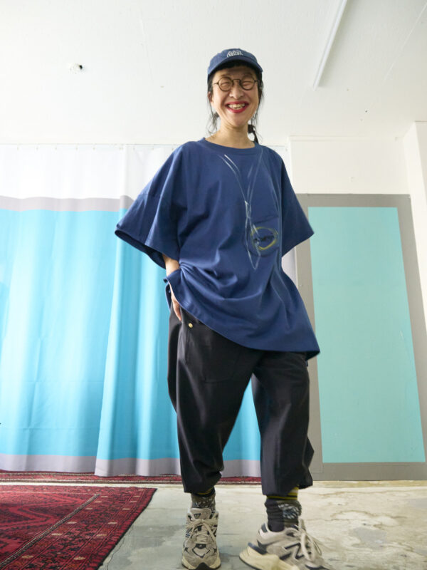 Handpainted Tee sizeSB strait blue [limited edition of 1 pieces Now in stock!] - 画像 (7)