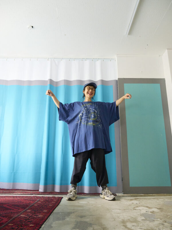 Handpainted Tee  sizeSB strait blue [limited edition of 1 pieces Now in stock!] - 画像 (8)