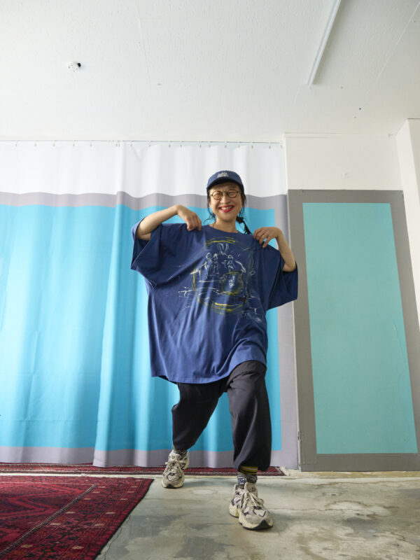Handpainted Tee  sizeSB strait blue [limited edition of 1 pieces Now in stock!] - 画像 (11)