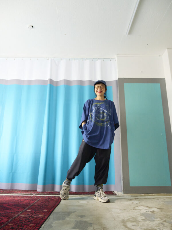 Handpainted Tee  sizeSB strait blue [limited edition of 1 pieces Now in stock!] - 画像 (9)
