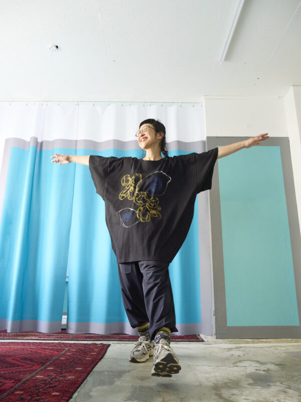 Handpainted Tee sizeSB black [limited edition of 1 pieces Now in stock!] - 画像 (10)