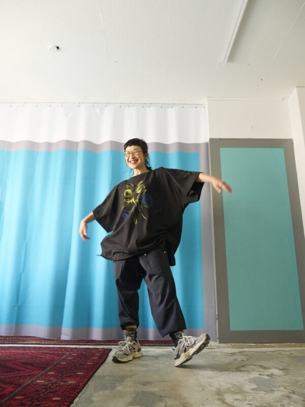 Handpainted Tee  sizeSB black[limited edition of 1 pieces Now in stock!] - 画像 (8)