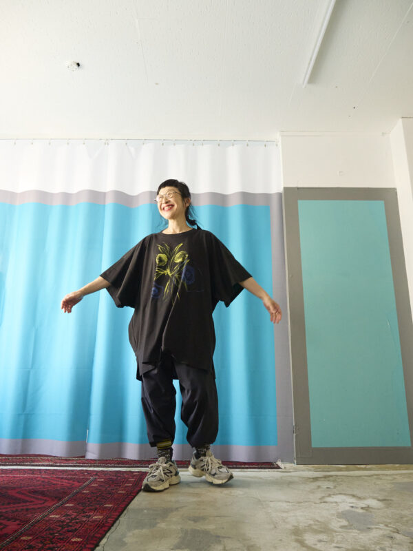 Handpainted Tee  sizeSB black[limited edition of 1 pieces Now in stock!] - 画像 (10)