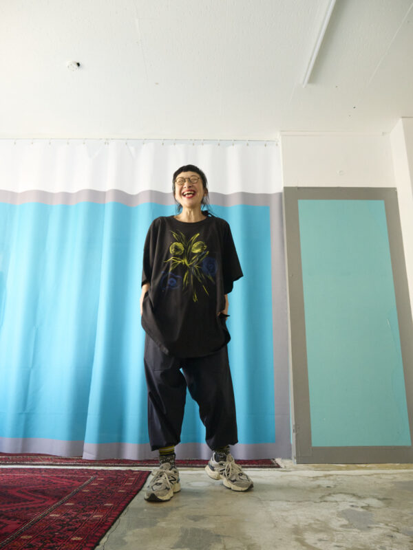 Handpainted Tee  sizeSB black[limited edition of 1 pieces Now in stock!] - 画像 (7)