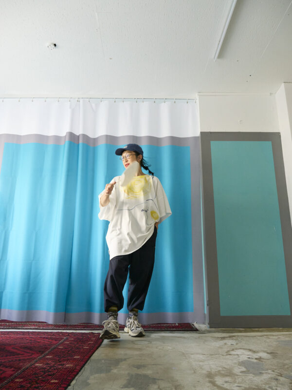 Handpainted Tee sizeSB white [limited edition of 1 pieces Now in stock!] - 画像 (10)