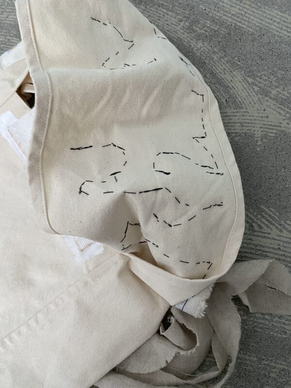 Upcycled Bag Frilled Ecru [limited edition of 1 pieces Now in stock!] - 画像 (5)