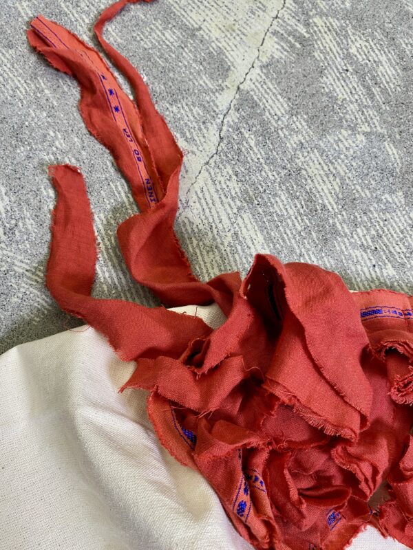 Upcycled Bag Frilled Rose [limited edition of 1 pieces Now in stock!] - 画像 (9)