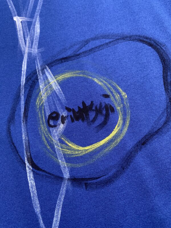 Handpainted Tee sizeSB strait blue [limited edition of 1 pieces Now in stock!] - 画像 (4)
