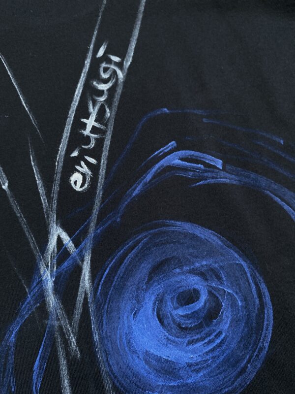 Handpainted Tee  size01 black [limited edition of 1 pieces Now in stock!] - 画像 (6)