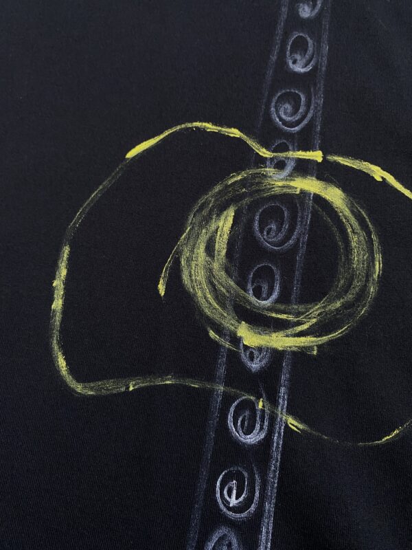 Handpainted Tee sizeF black [limited edition of 1 pieces Now in stock!] - 画像 (6)