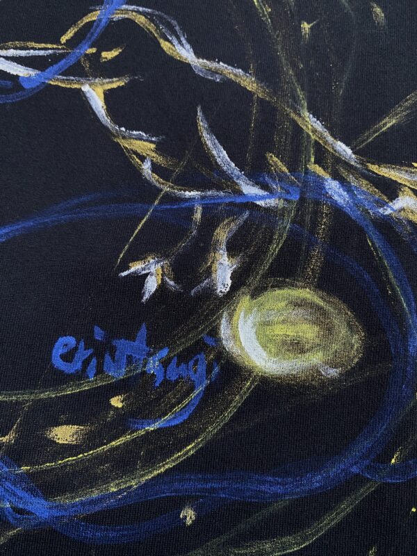 Handpainted Tee size01 black [limited edition of 1 pieces Now in stock!] - 画像 (7)
