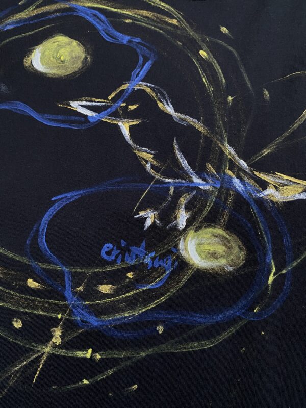 Handpainted Tee size01 black [limited edition of 1 pieces Now in stock!] - 画像 (6)