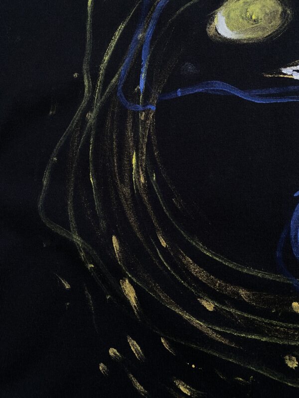 Handpainted Tee size01 black [limited edition of 1 pieces Now in stock!] - 画像 (5)