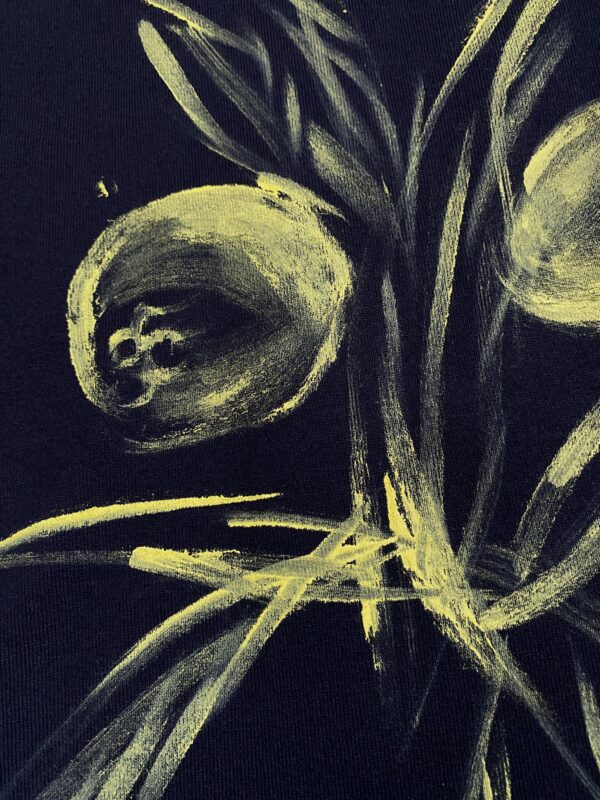 Handpainted Tee  sizeSB black[limited edition of 1 pieces Now in stock!] - 画像 (5)