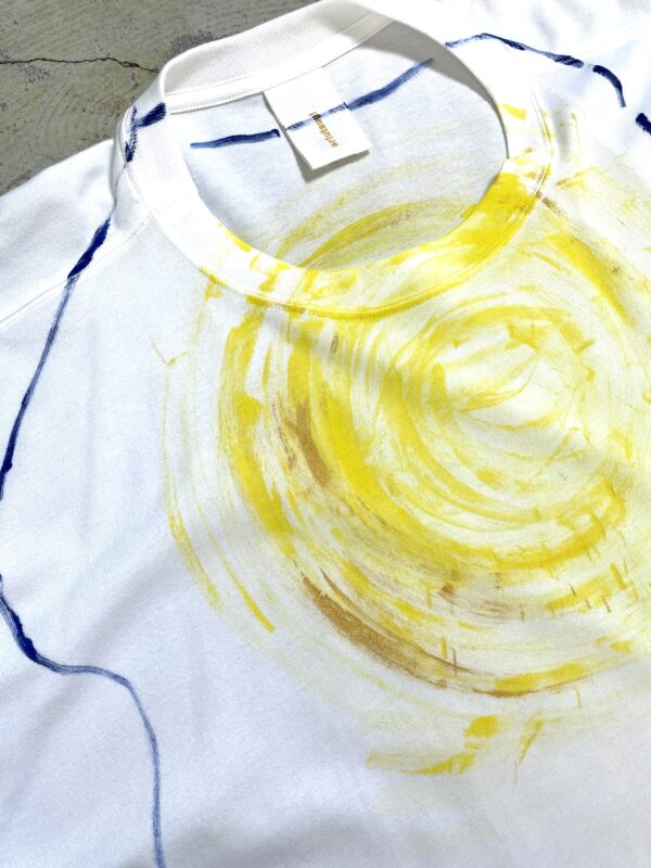 Handpainted Tee sizeSB white [limited edition of 1 pieces Now in stock!] - 画像 (6)