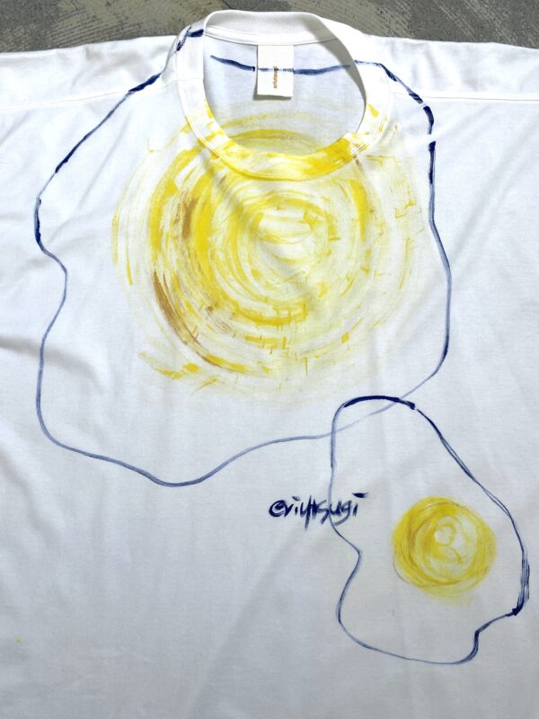 Handpainted Tee sizeSB white [limited edition of 1 pieces Now in stock!] - 画像 (7)