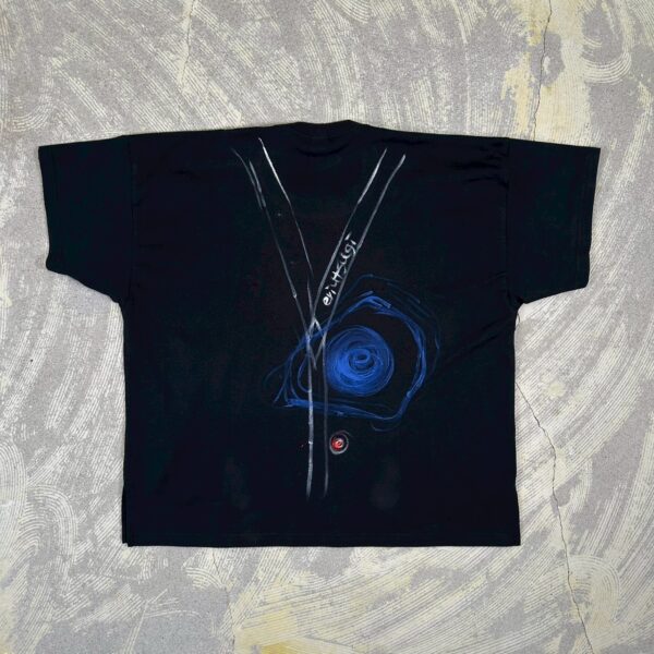 Handpainted Tee  size01 black [limited edition of 1 pieces Now in stock!] - 画像 (2)
