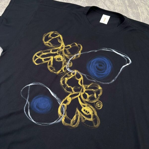 Handpainted Tee sizeSB black [limited edition of 1 pieces Now in stock!] - 画像 (3)