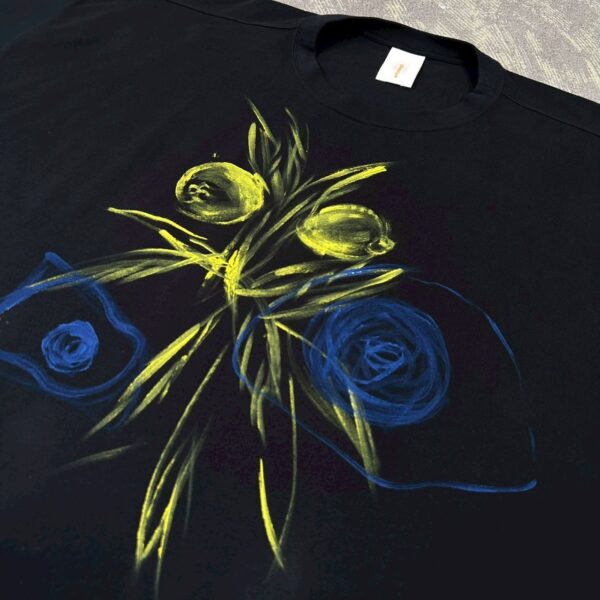 Handpainted Tee  sizeSB black[limited edition of 1 pieces Now in stock!] - 画像 (3)