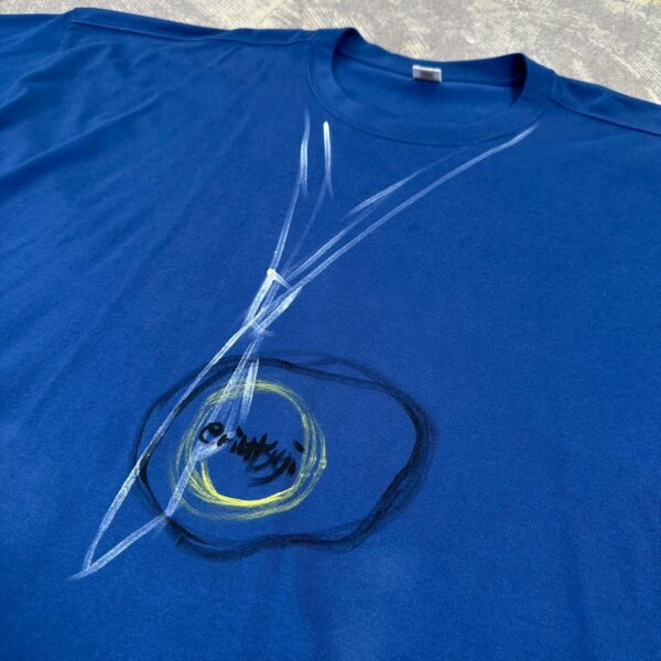 Handpainted Tee sizeSB strait blue [limited edition of 1 pieces Now in stock!] - 画像 (3)