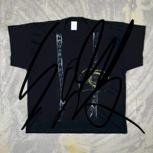 Handpainted Tee sizeF black [limited edition of 1 pieces Now in stock!]