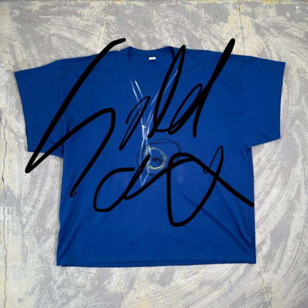 Handpainted Tee sizeSB strait blue [limited edition of 1 pieces Now in stock!]