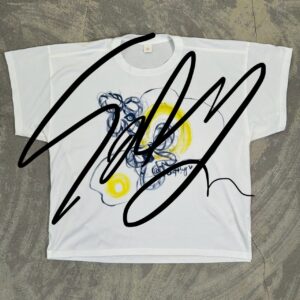 Handpainted Tee sizeF white [limited edition of 1 pieces Now in stock!]