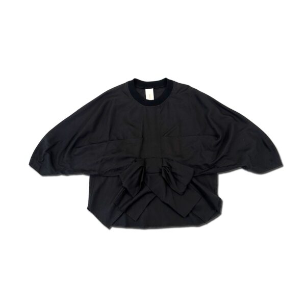 Noir Ribbon Blouse  [Limited Quantity Riservation Item]