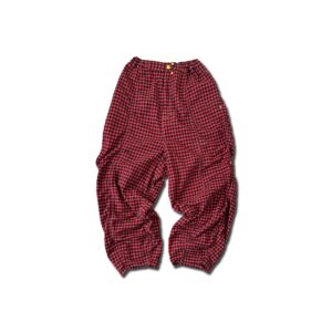 WAVE Check Pants Red Check [Limited Quantity Reservation Item]