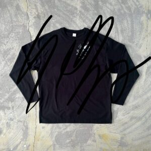 "Before Spring"Handpainted Tee sizeF black	[limited edition of 1pieces]