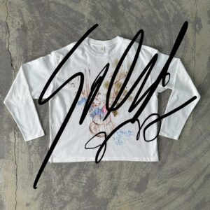 "Hello, Spring "Handpainted Tee  size01 off white [limited edition of 1pieces]