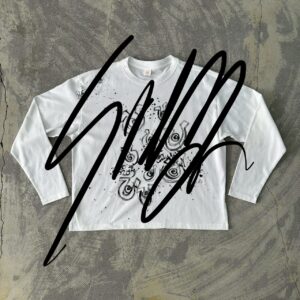 ”e Horseshoe" Handpainted Tee size01 off white [limited edition of 1pieces]