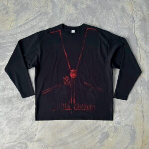 Kanreki Chanchanko Tee black sizeF black [Limited edition of 1 pieces]